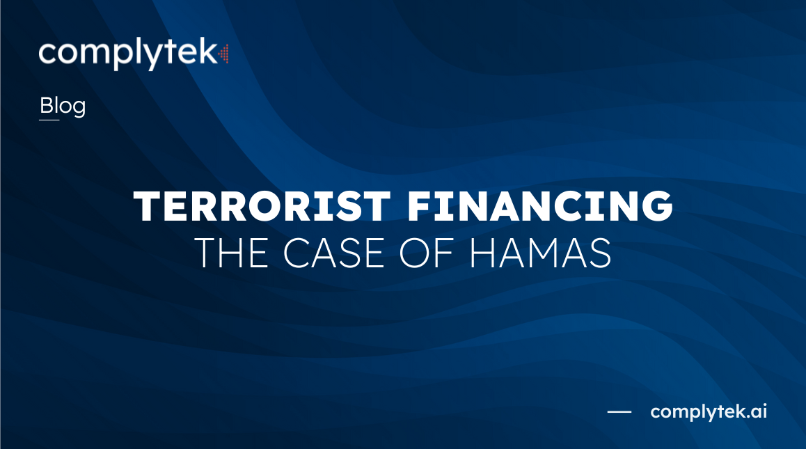 Banner presenting the title of the article about Terrorist Financing and specifically the case of Hamas